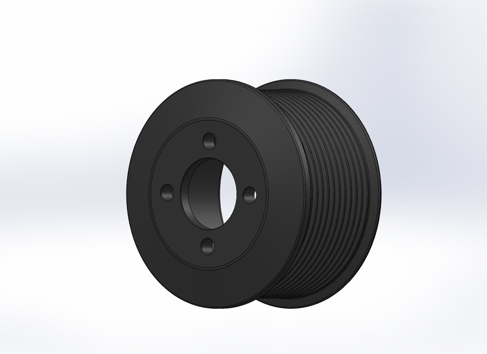 2.90" 11 Rib (+1.5/-1.5) ZPE GripTec® 2pc Magnuson LSA/LT4 2650 TVS L3 Black Pulley Only